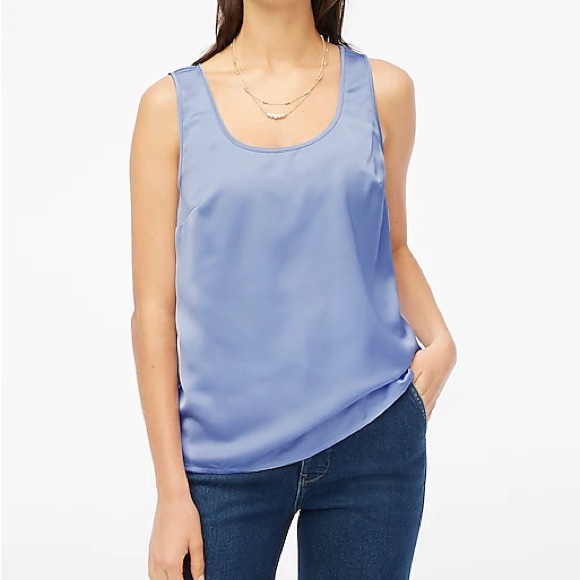 J.Crew Lilac Silk-Blend Tank Top M - Picture 1 of 6